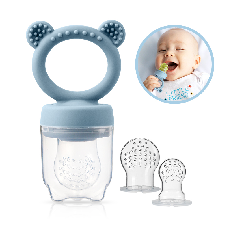 Baby Food Healthy - Pengumpan Buah Bayi Bentuk Beruang Silikon