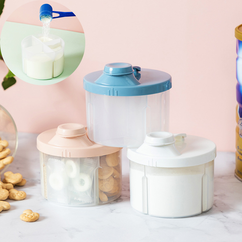 Baby Food Glass Jar - 4 Grid Kotak Penyimpanan Makanan Bayi