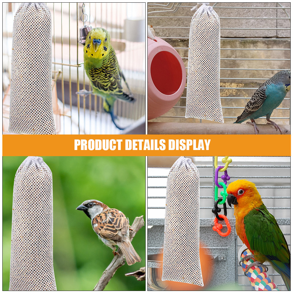 Mesh Feeder Bag - 8 Buah Kantong Pakan Burung dari