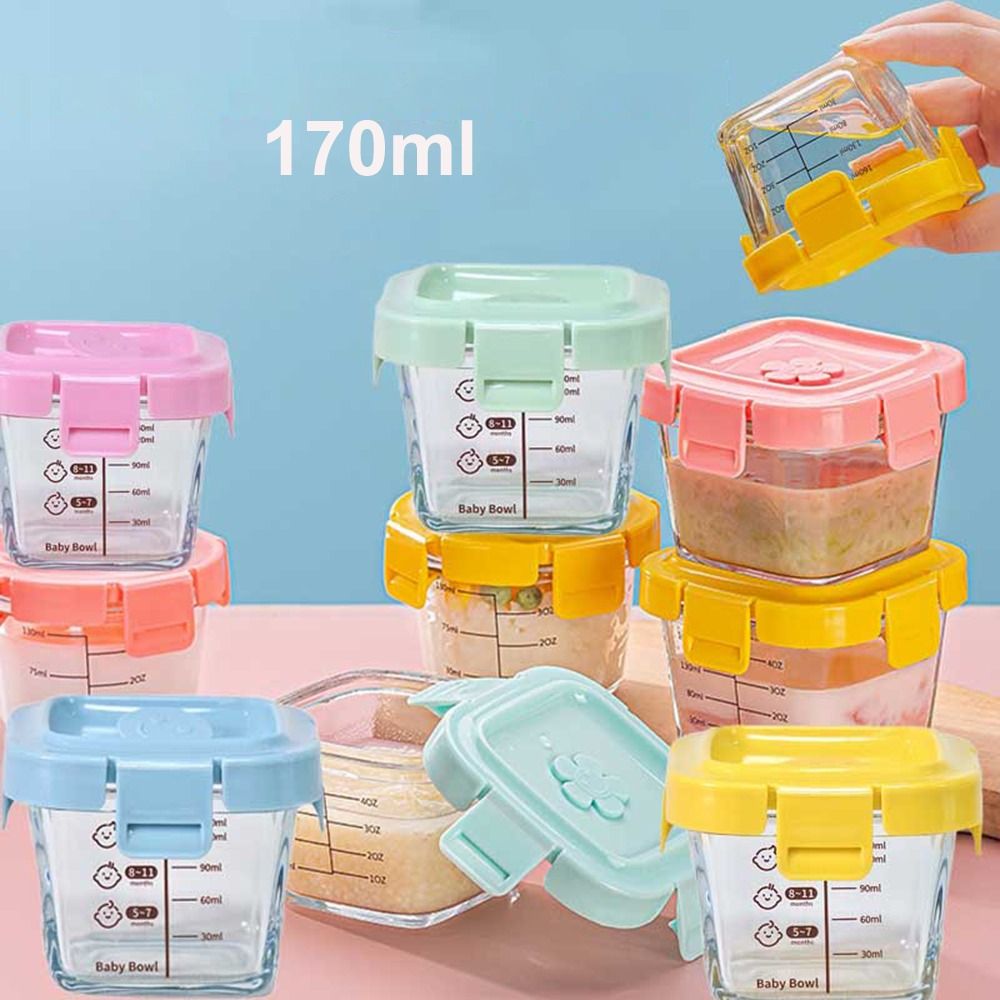 Baby Food Glass Jar - Kotak Penyimpanan Makanan 170Ml Modis Kaca
