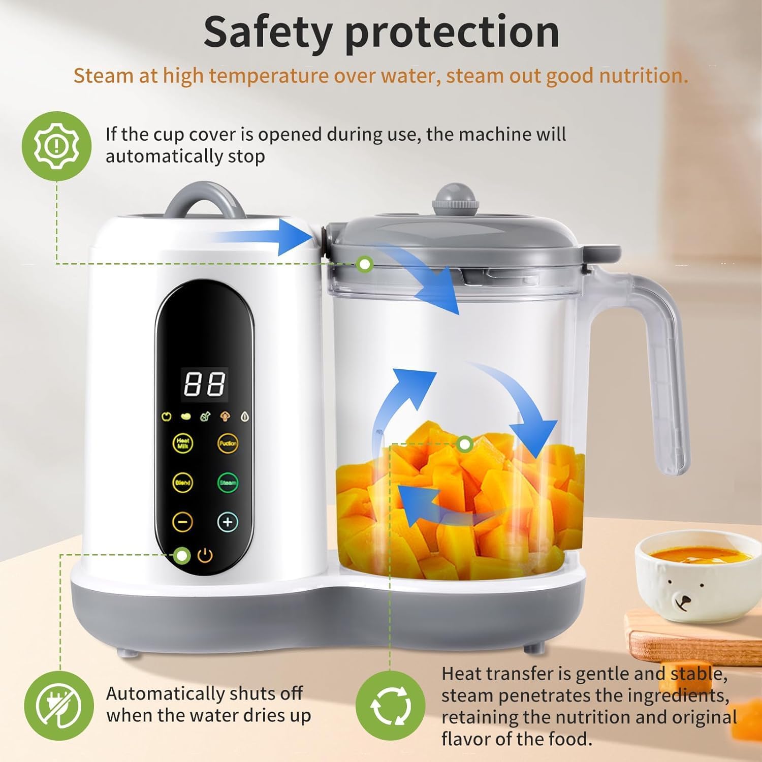 Pengukus dan Blender Makanan B - Baby Food Maker And Steamer ulasan dan harga