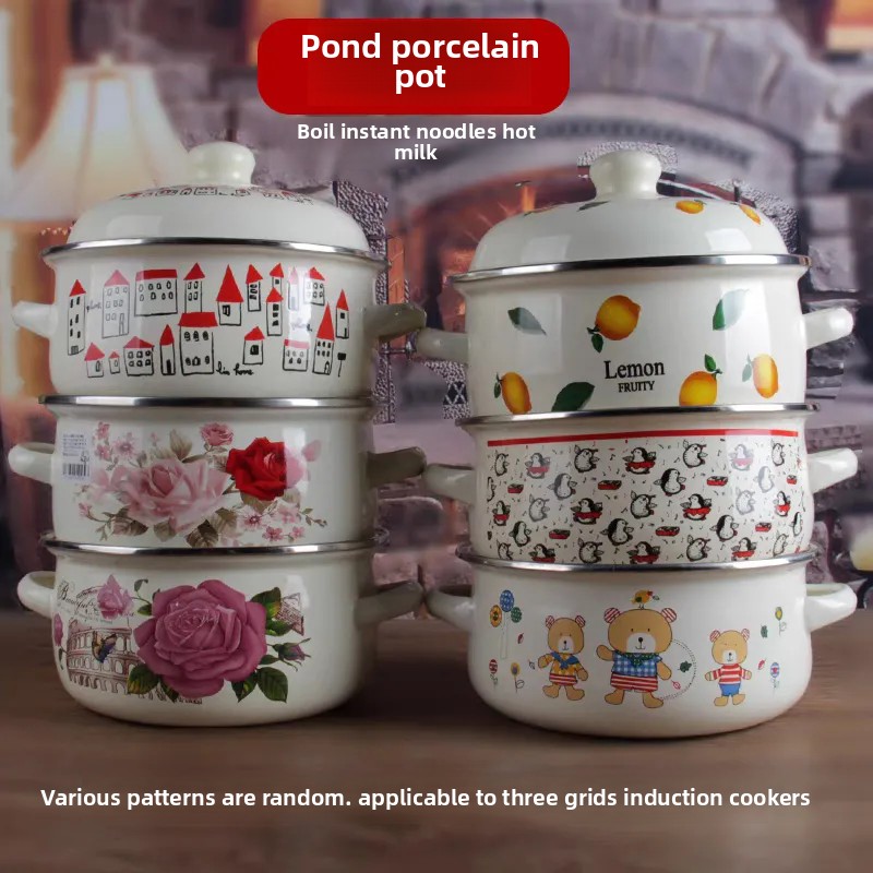 Panci Enamel Panci Suplemen Ma - Baby Food Instant ulasan dan harga