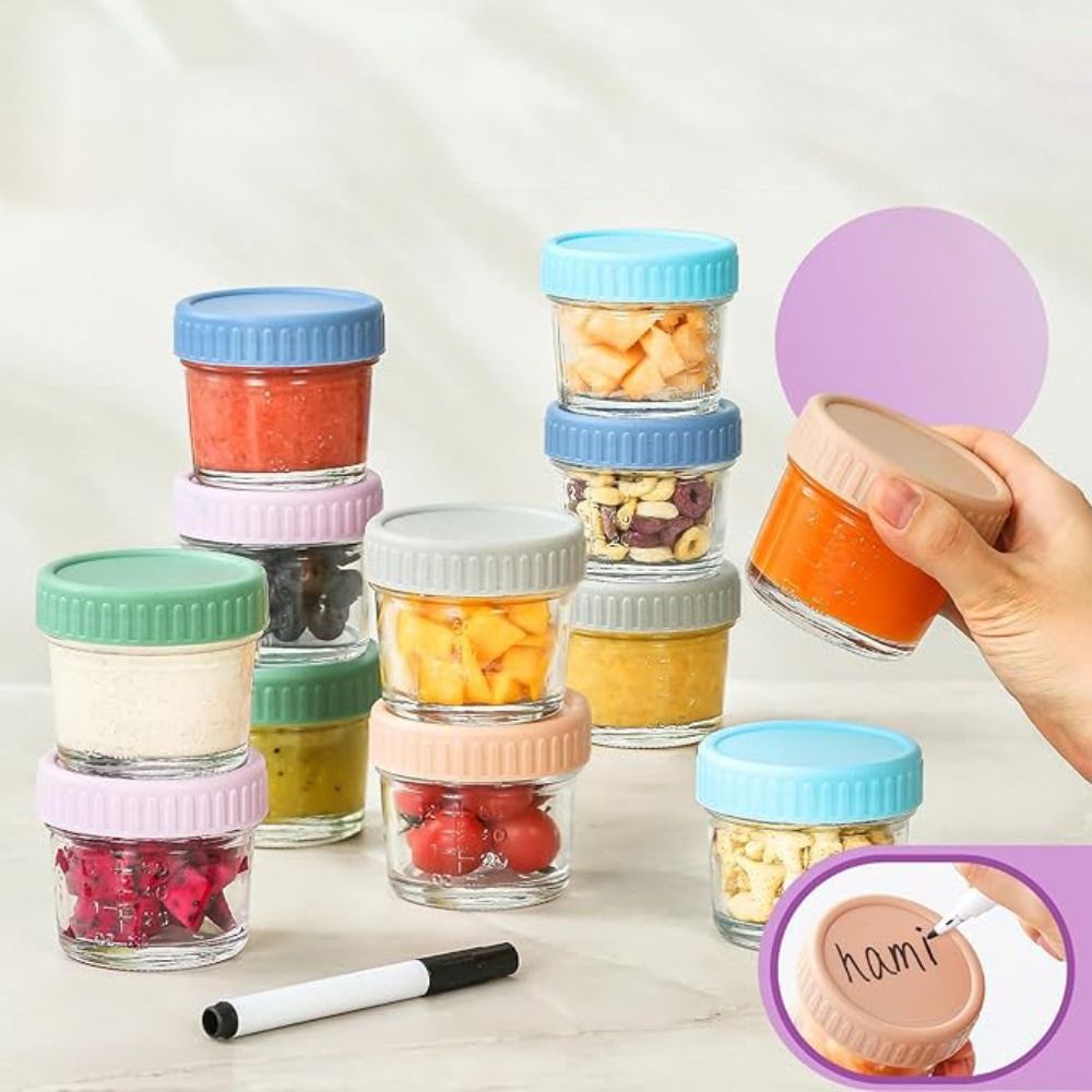 6 Buah Stoples Kaca Mason Jar  - Baby Food In Jar ulasan dan harga