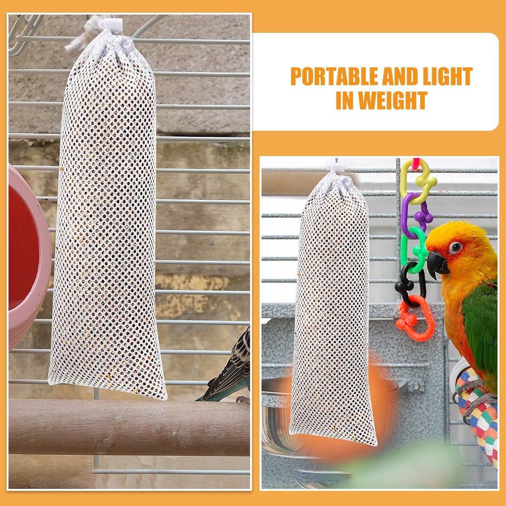 8 Buah Kantong Pakan Burung da - Mesh Feeder Bag ulasan dan harga