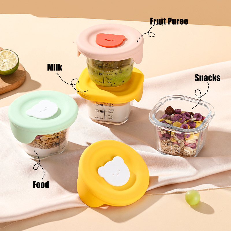 Stoples penyimpanan makanan ka - Baby Food Glass Jar ulasan dan harga
